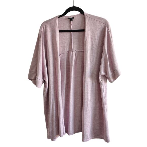torrid Tops - Torrid Plus Size 3X 22/24 Lilac Purple Open Front Short Sleeve Cardigan Top